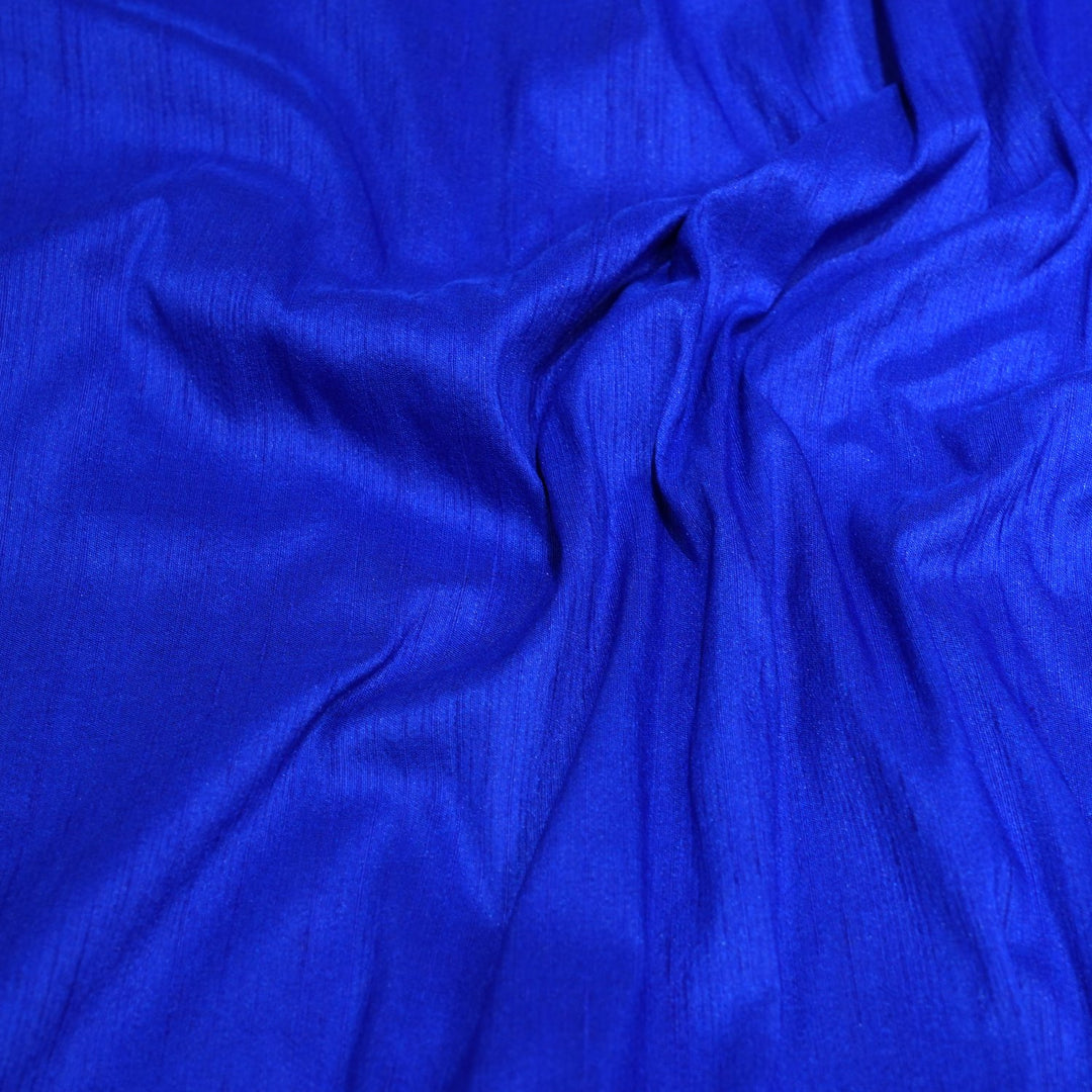 Palatinate Blue Colour Poly Dupion Fabrics