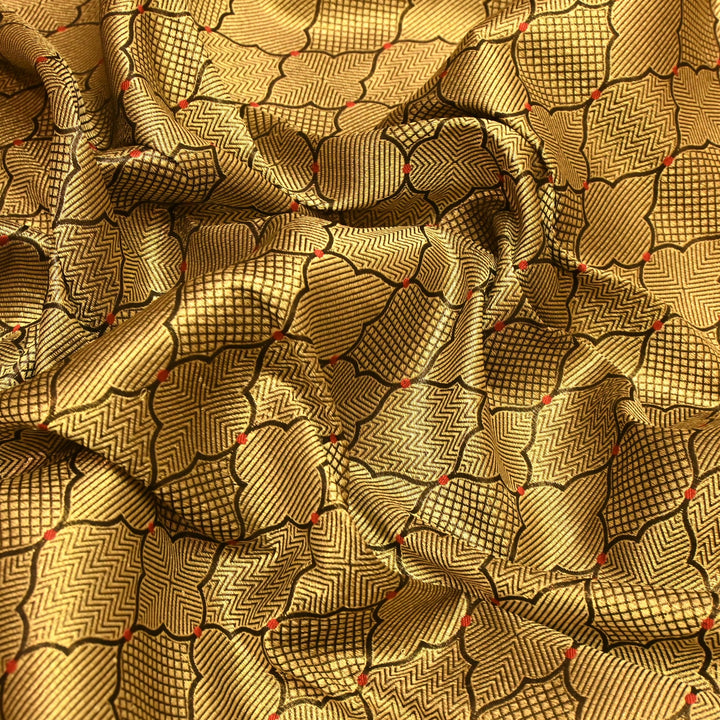 Silk Alfi Antique Zari Brocade Fabrics