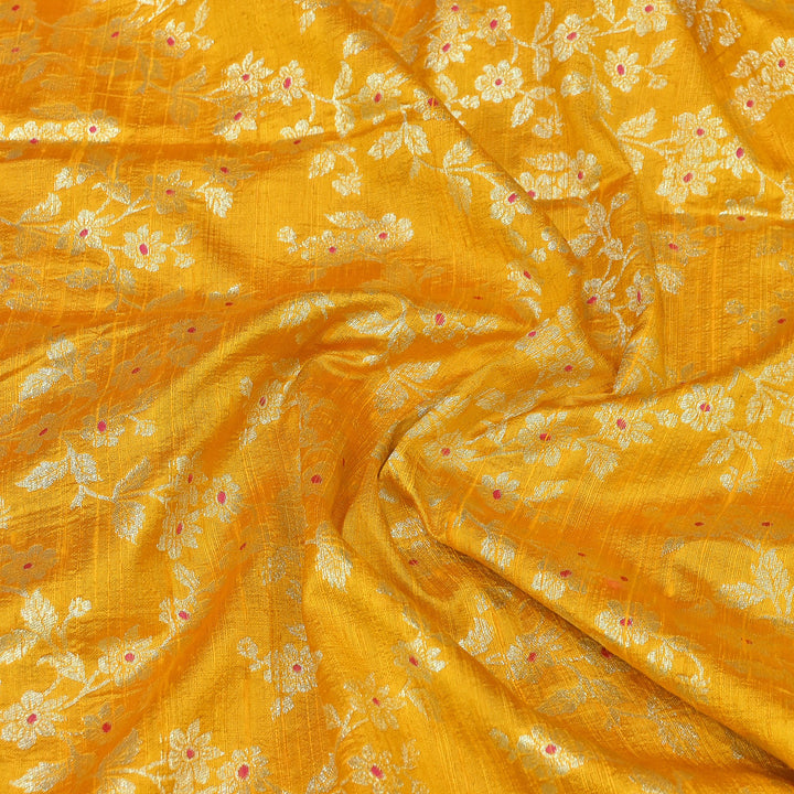 Premium Pure Raw Silk Meena Zari Banarasi Fabrics