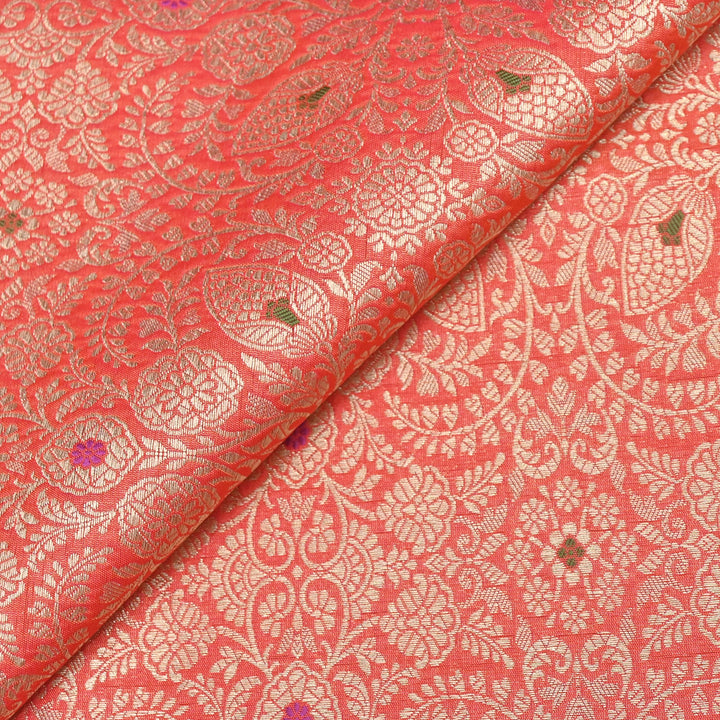 Katan Silk Meena Brocade Fabrics