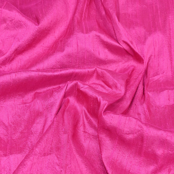 Brilliant Rose Colour 100gm Pure Raw Silk Fabrics