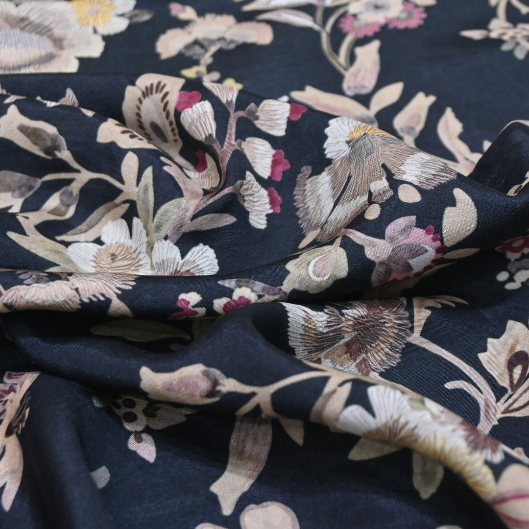 Multicolor Muslin Digital Print Fabric-000844-21