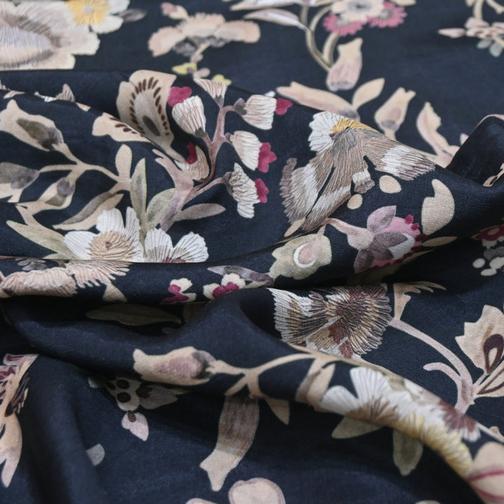 Multicolor Muslin Digital Print Fabric-000844-21