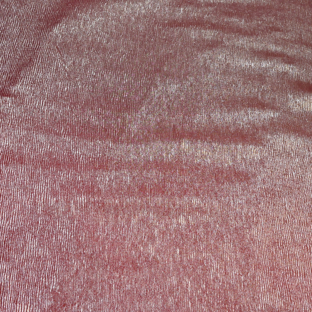 Wine Ombre Crush Foil Georgette Fabric