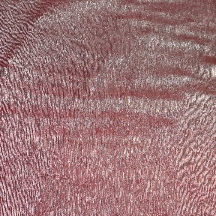 Wine Ombre Crush Foil Georgette Fabric