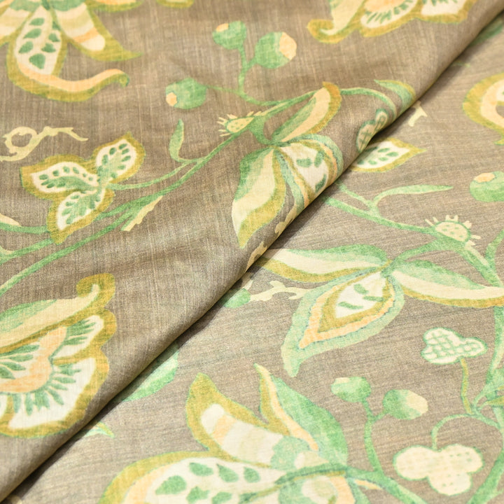 Multicolor Muslin Digital Print Fabric-KTP44-10