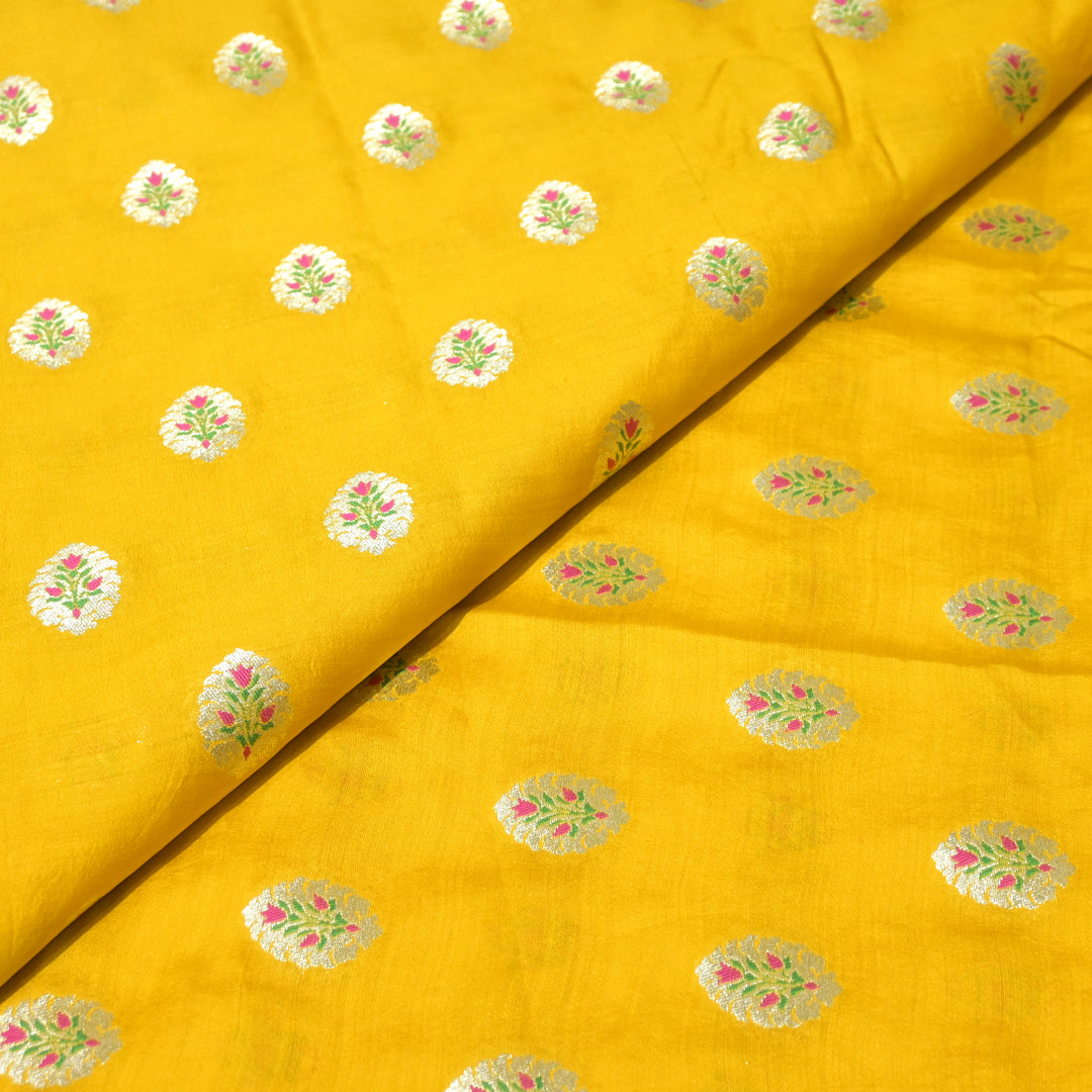 Pure Chiniya Silk Banarasi Brocade Fabric