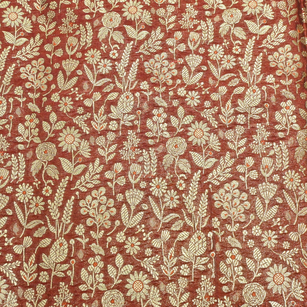 Silk Alfi Antique Zari Brocade Fabrics