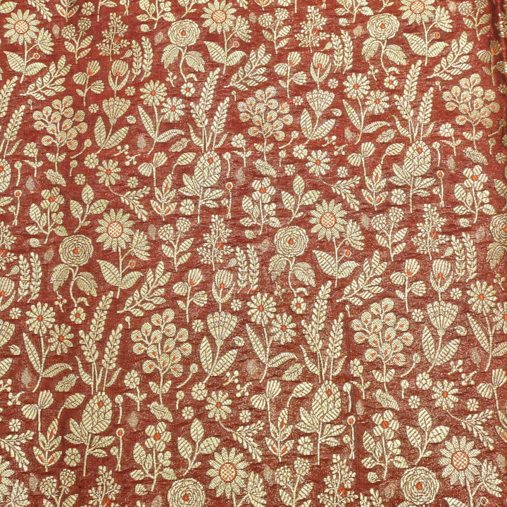 Silk Alfi Antique Zari Brocade Fabrics