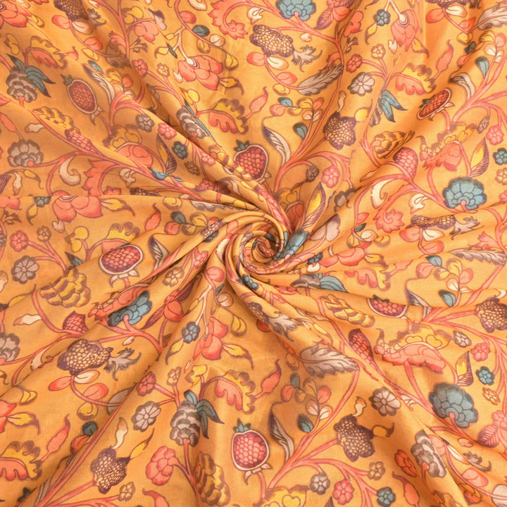 Silk Chanderi Digital Print Fabrics