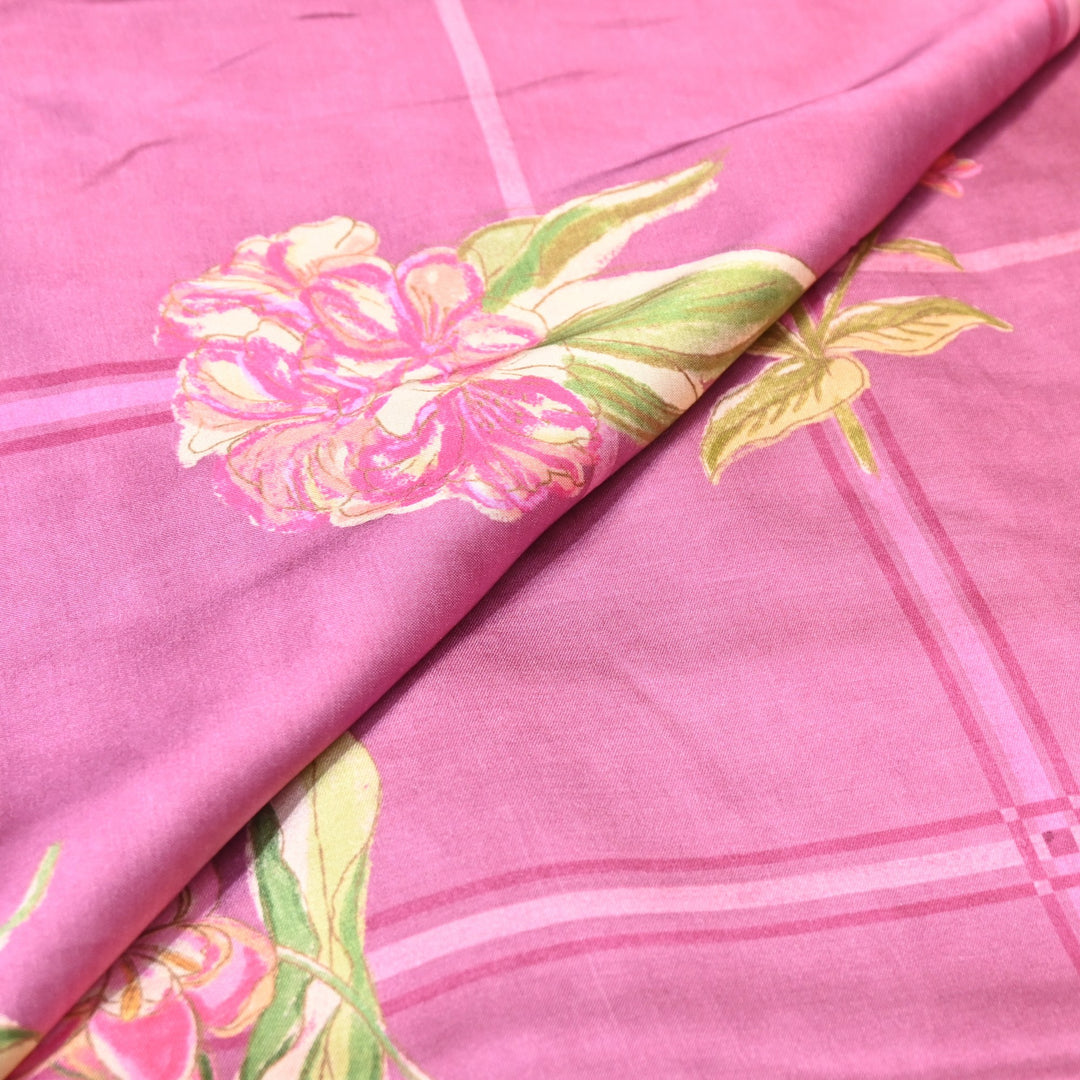 Bemberg Satin Digital Print Fabric– Soft Luxury Designer Satin Fabric 001333-25