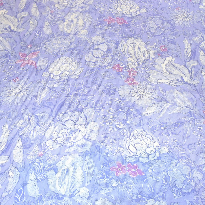 Floral Bamberg Satin Digital Print Fabrics
