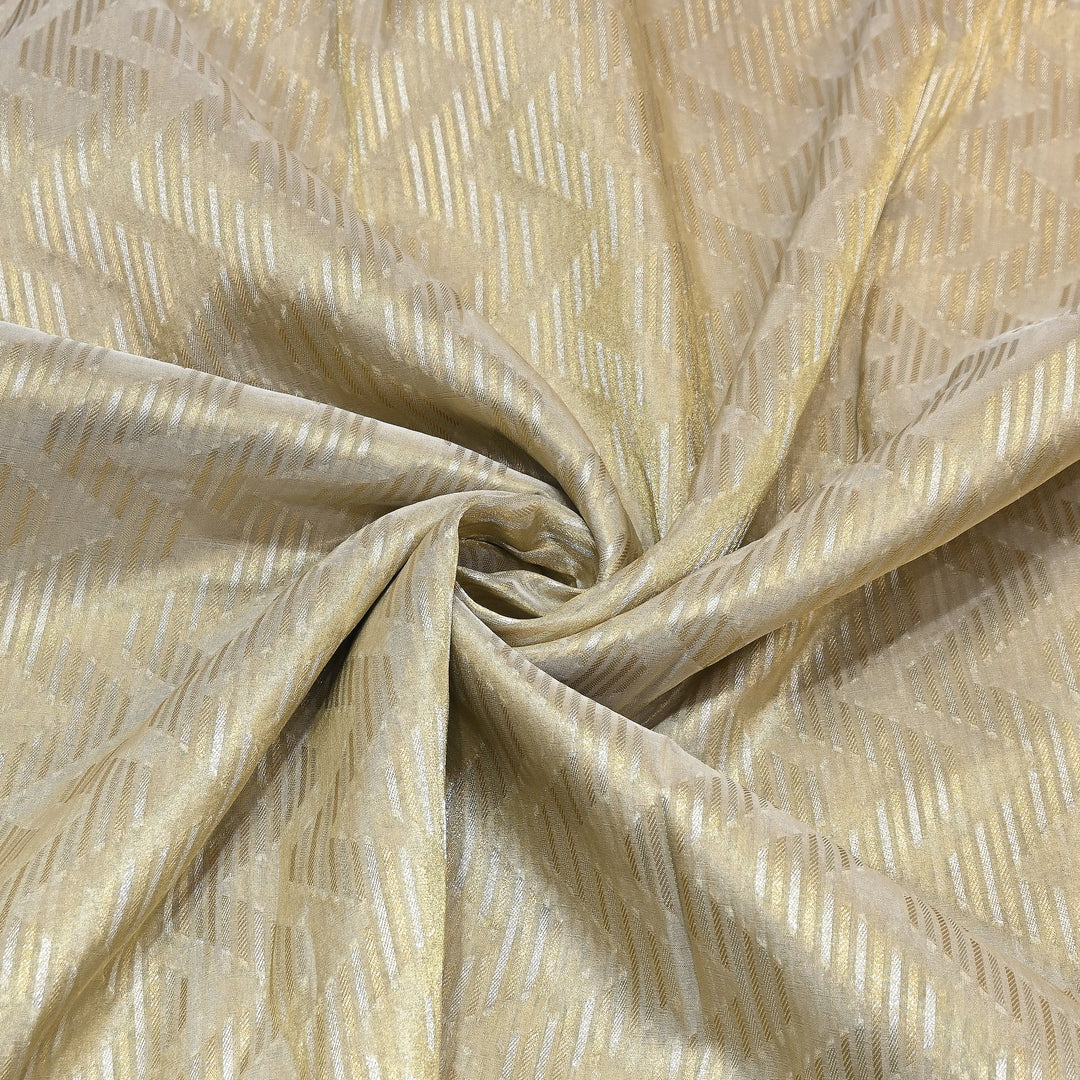 Bamberg Organza Tissue Zari Jacquard Fabric - AL4184-1