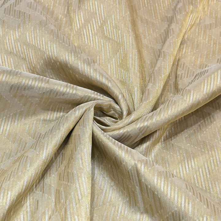 Bamberg Organza Tissue Zari Jacquard Fabric - AL4184-1