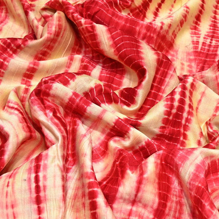 Silk Chanderi Tie & Dye Fabric 44" – Soft Lightweight Designer Fabric