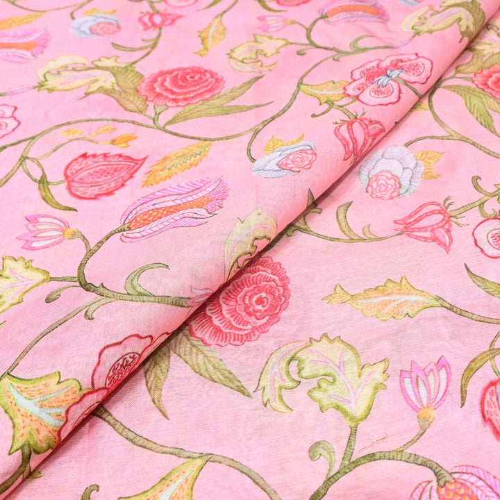 Multi Color Premium Bamberg Satin Digital Print Fabric – 001333-14