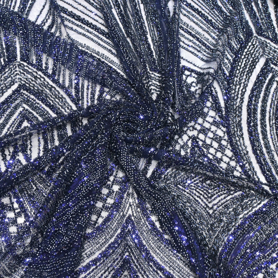 Beautiful Imported Net Cut Dana Sequins Embroidery Fabrics