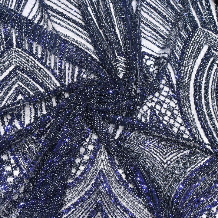 Beautiful Imported Net Cut Dana Sequins Embroidery Fabrics