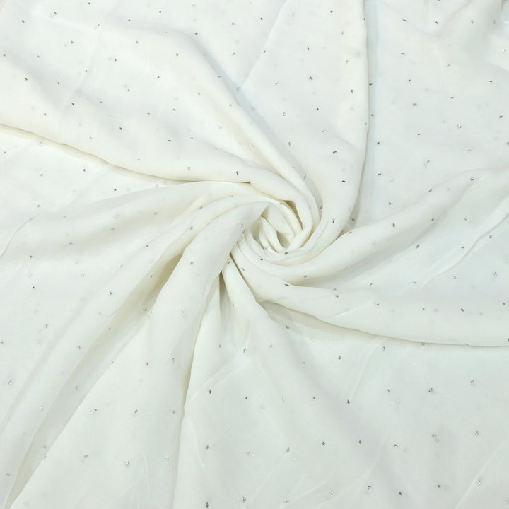 Viscose Georgette Hand Work Mukaish Fabrics