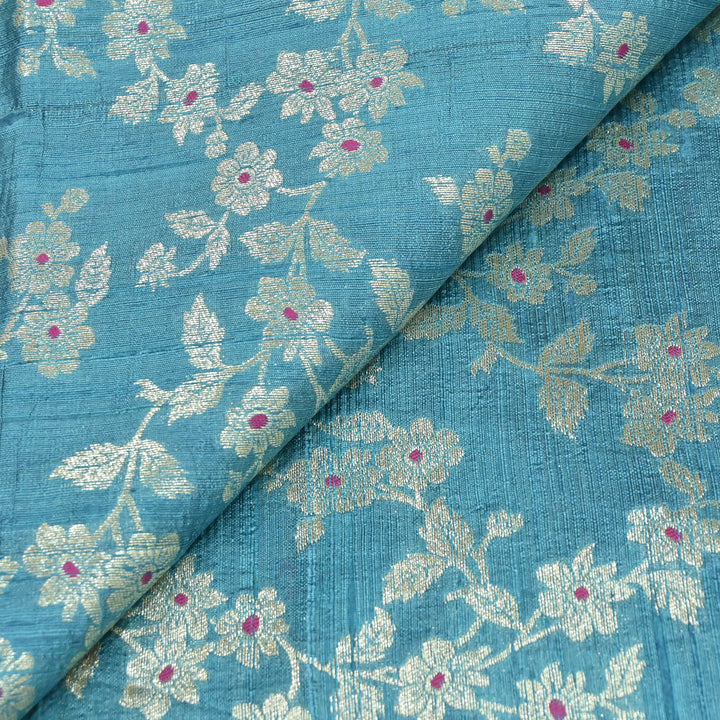 Premium Pure Raw Silk Meena Zari Banarasi Fabrics