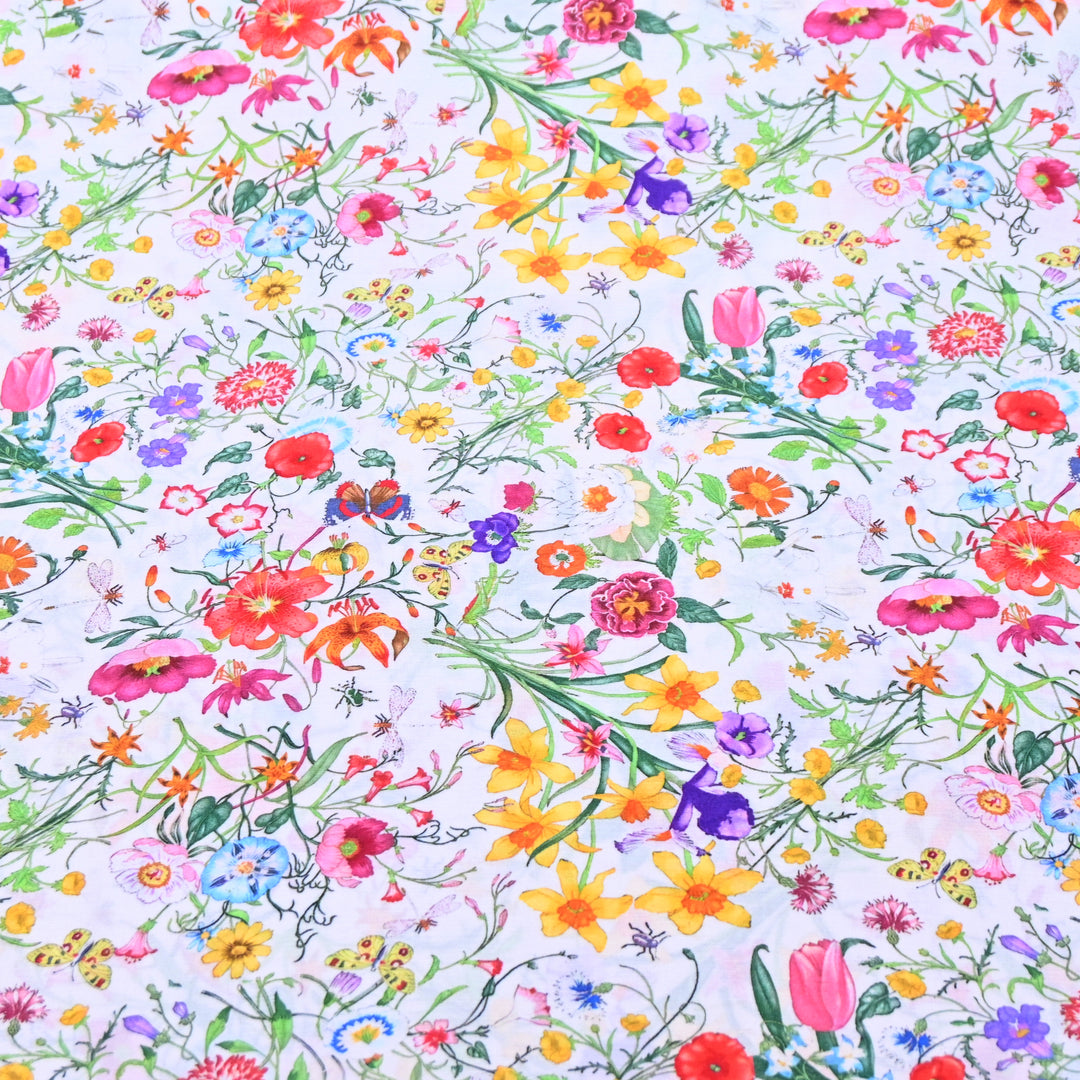 Multicolor Muslin Digital Print Fabric-000844-11