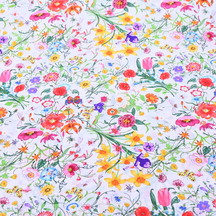 Multicolor Muslin Digital Print Fabric-000844-11