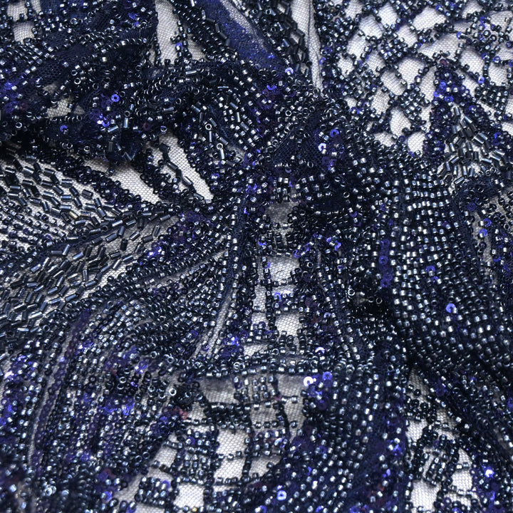 Beautiful Imported Net Cut Dana Sequins Embroidery Fabrics