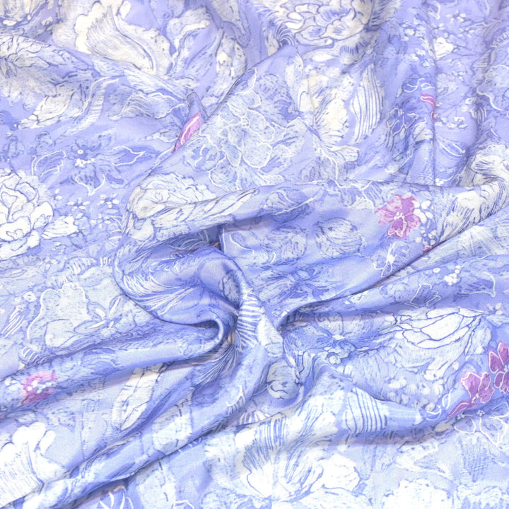 Floral Bamberg Satin Digital Print Fabrics