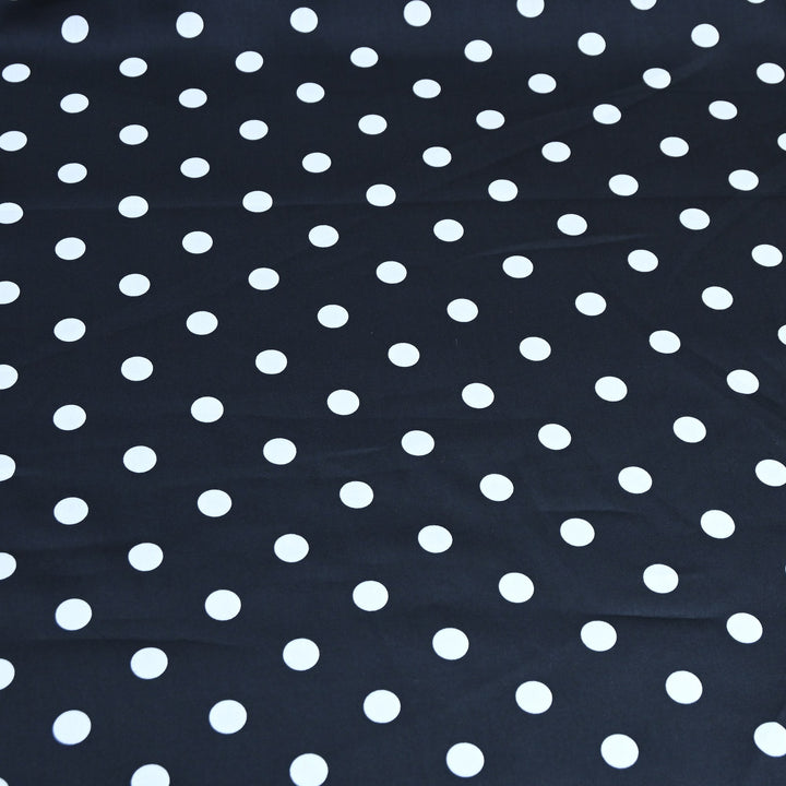 Glace Cotton With Beautiful Polka Dot Print Fabric – Lightweight Designer Cotton Fabric - LT0185-3