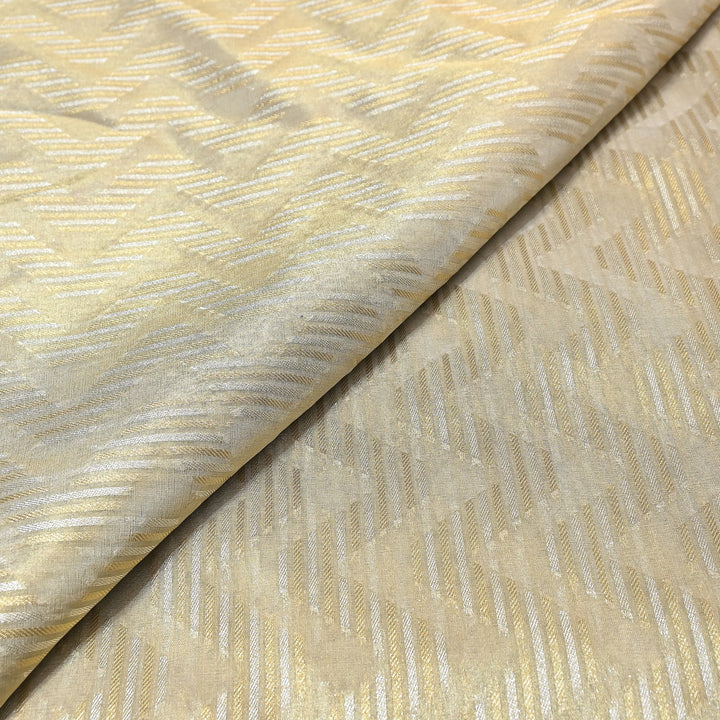 Bamberg Organza Tissue Zari Jacquard Fabric - AL4184-1