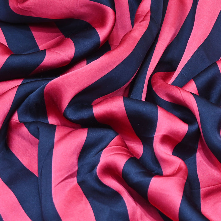 Modal Satin Digital Print Fabric  – Soft Luxury Printed Satin Fabric-001416-3