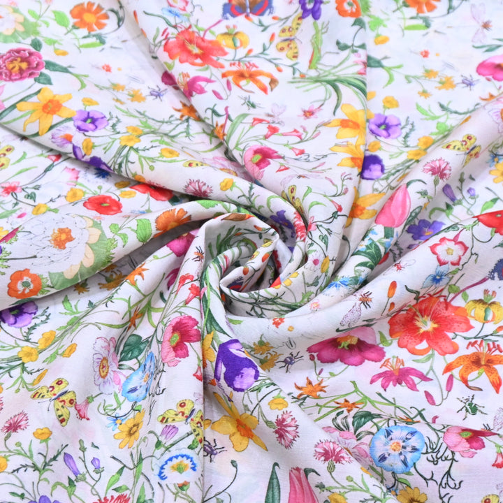 Multicolor Muslin Digital Print Fabric-000844-11