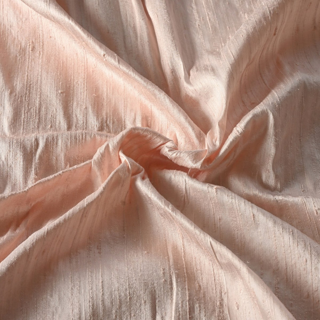 Oyster Pink Colour 100gm Pure Raw Silk Fabrics