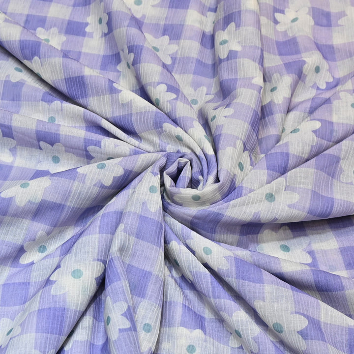 Premium Mal Chiffon Digital Print Fabric – Soft Flowing Designer Printed Fabric VSM001-04