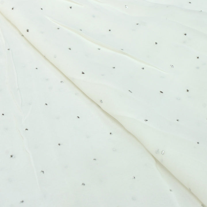 Viscose Georgette Hand Work Mukaish Fabrics