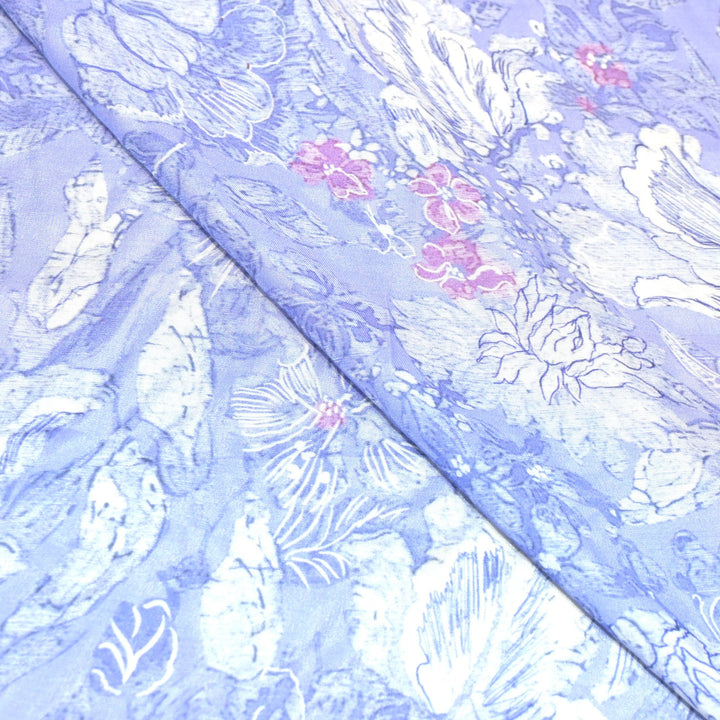 Floral Bamberg Satin Digital Print Fabrics