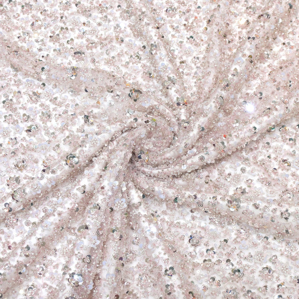 Beautiful Imported Net Cut Dana & Sequins Embroidery Fabric