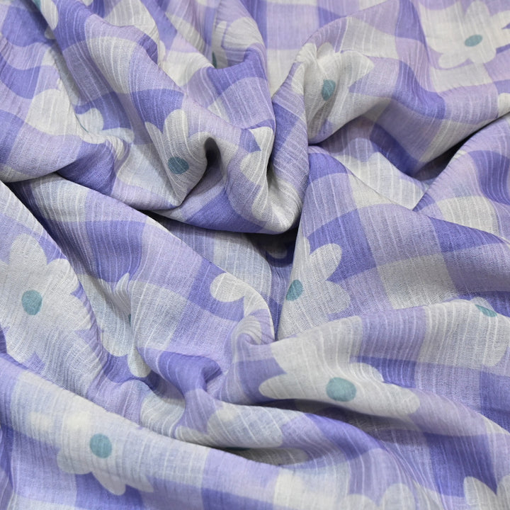 Premium Mal Chiffon Digital Print Fabric – Soft Flowing Designer Printed Fabric VSM001-04