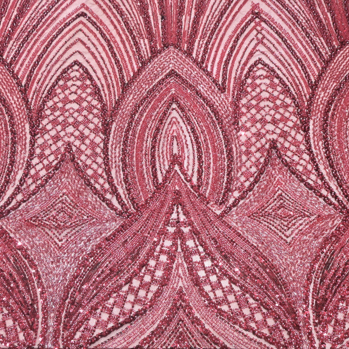 Beautiful Imported Net Cut Dana Sequins Embroidery Fabrics