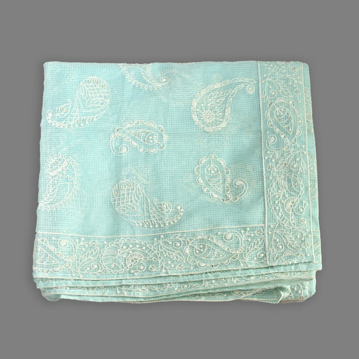 Kota Check Thread & Sequence Dupatta – Elegant Ethnic Dupatta for Women- V8188B-3