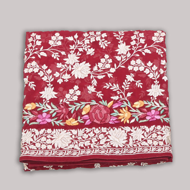 Premium Georgette Thread Embroidery Dupatta | Designer Festive Ethnic Dupatta for Women | F93653-07