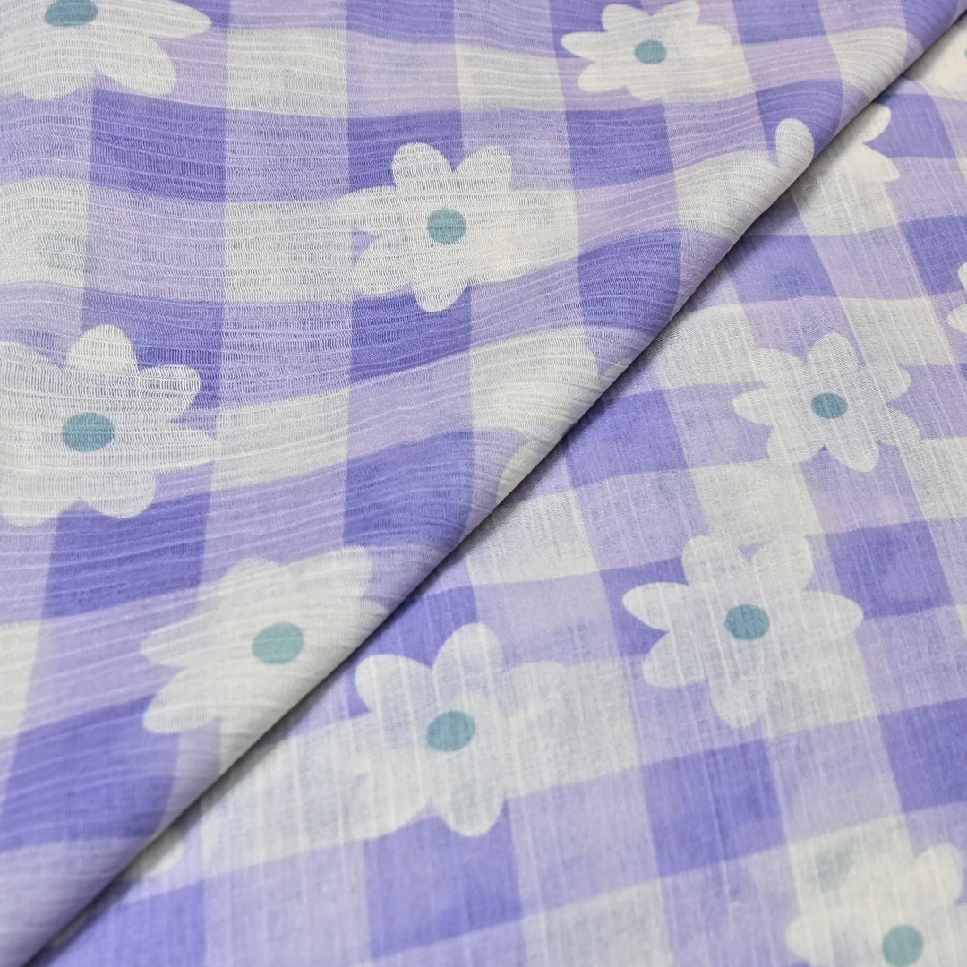 Premium Mal Chiffon Digital Print Fabric – Soft Flowing Designer Printed Fabric VSM001-04