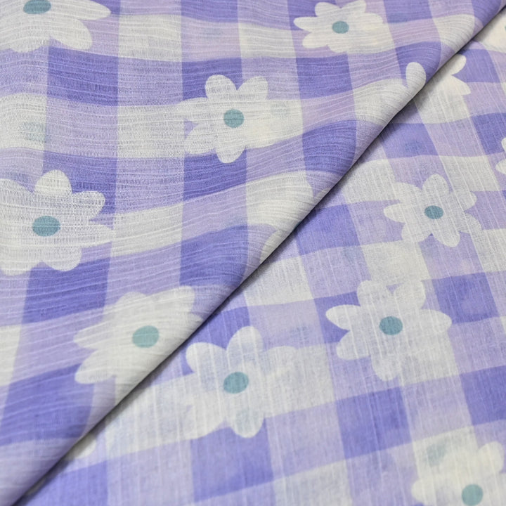 Premium Mal Chiffon Digital Print Fabric – Soft Flowing Designer Printed Fabric VSM001-04