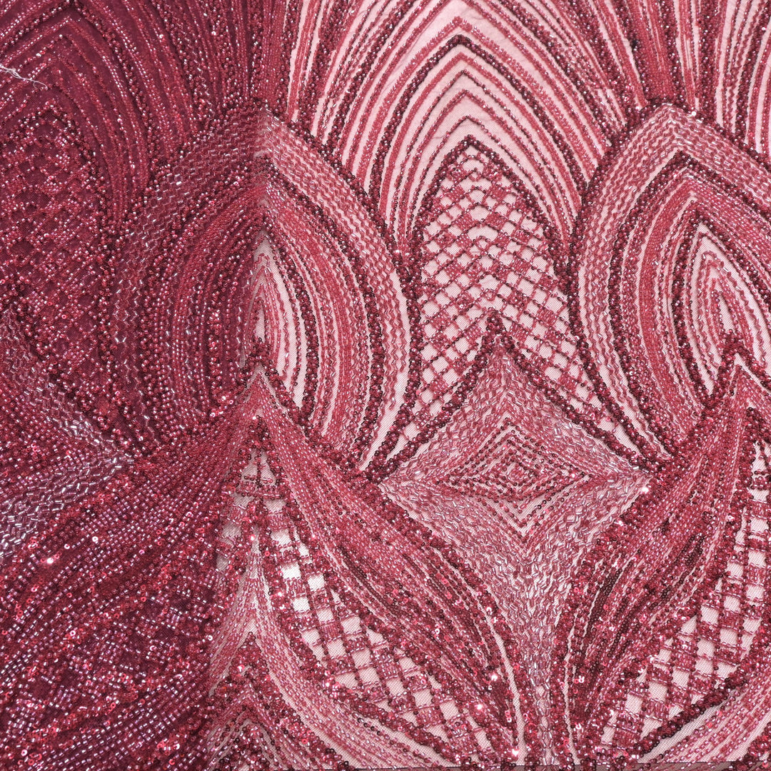 Beautiful Imported Net Cut Dana Sequins Embroidery Fabrics