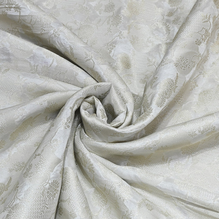 Katan Silk Zari Jacquard Fabric - AL3988-1