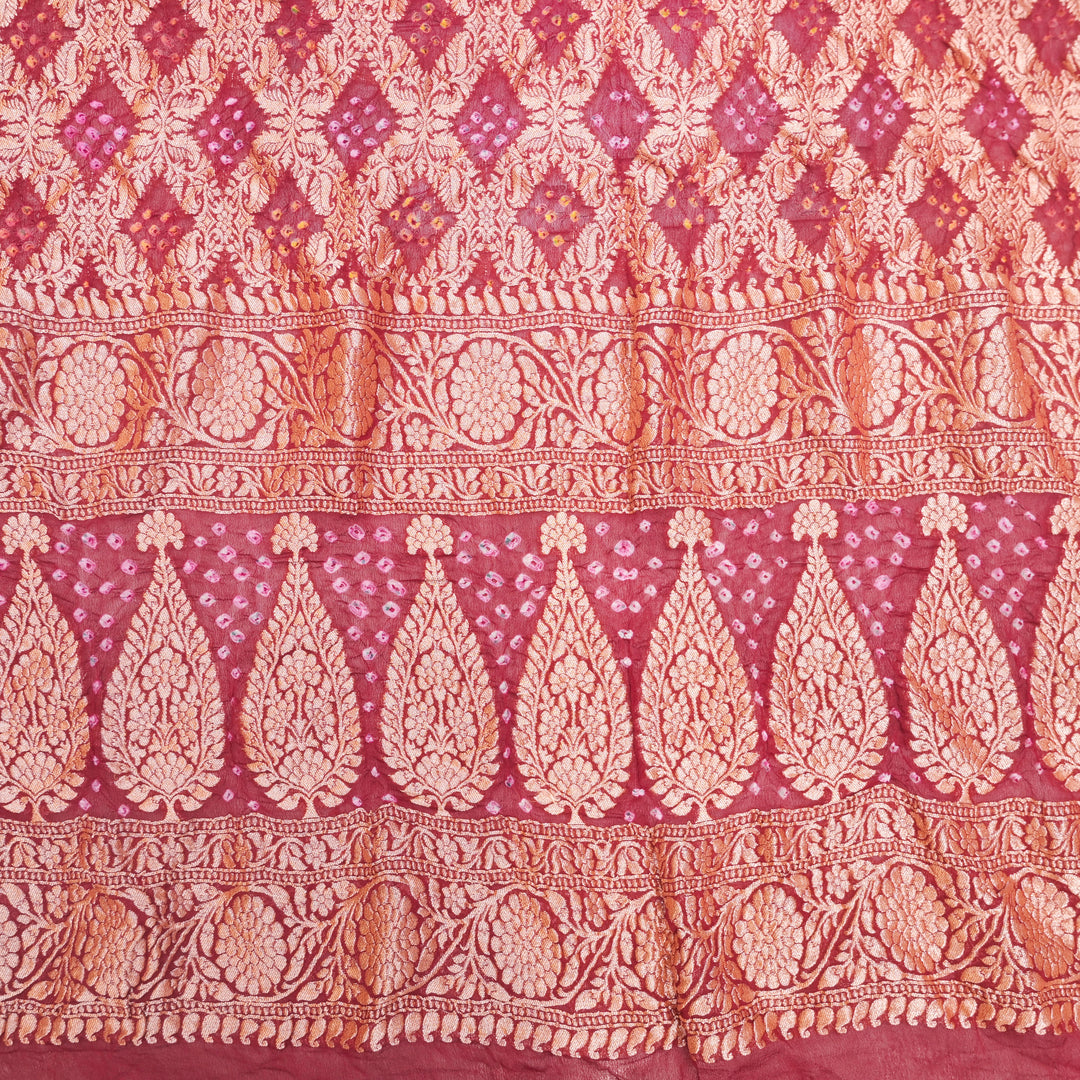 Pink Ghatchola Bandhani Dupatta