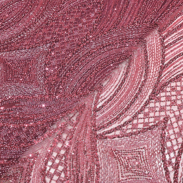 Beautiful Imported Net Cut Dana Sequins Embroidery Fabrics