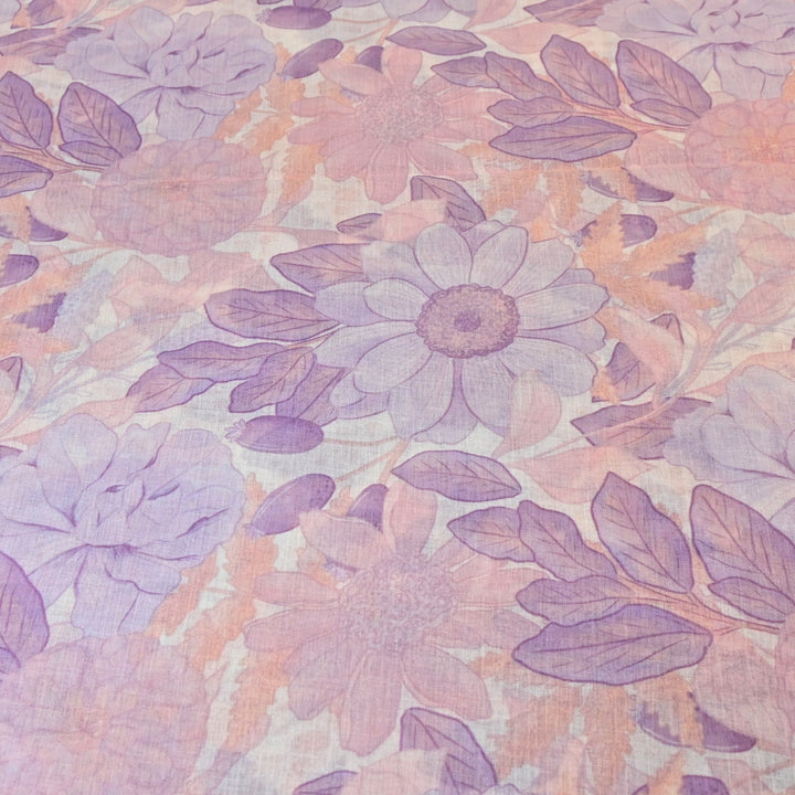 Premium Mal Chiffon Digital Print Fabric – Soft Flowing Designer Printed Fabric VSM001-05