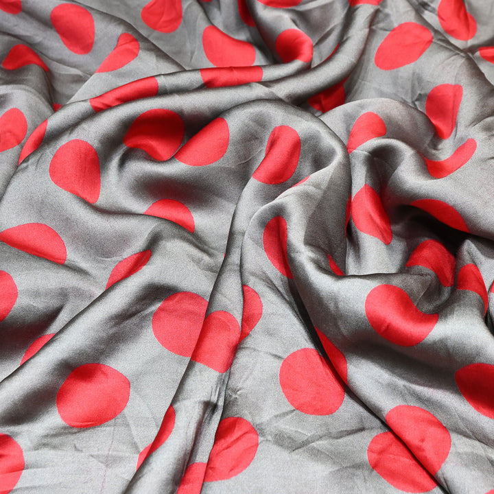 Modal Satin Digital Print Fabric  – Soft Luxury Printed Satin Fabric-001416-4