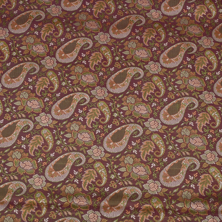 Satin Zari Tehra Brocade Fabrics